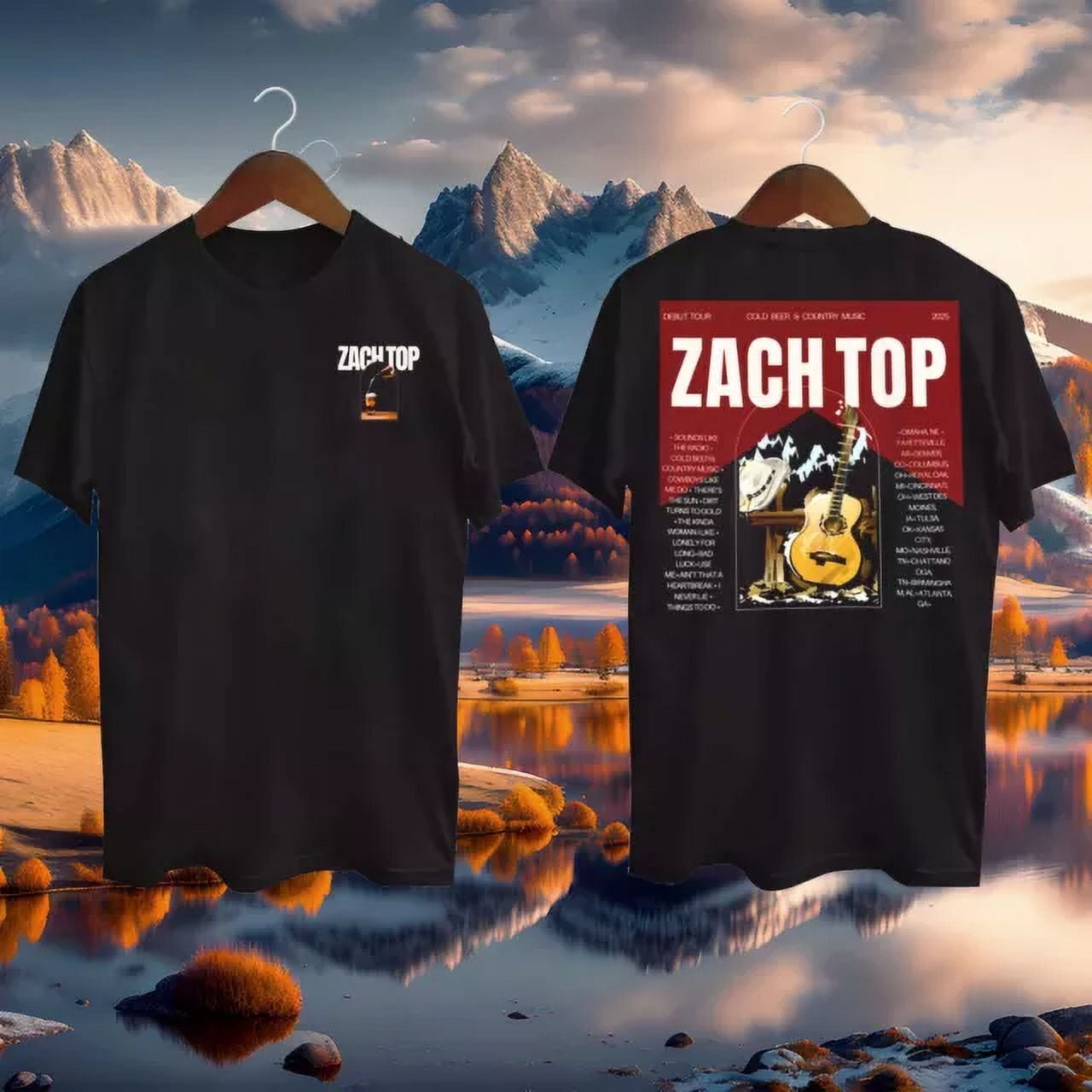 Zach Top Cold Beer & Country Music Tour 2025 Shirt Comfy Cozy TShirt