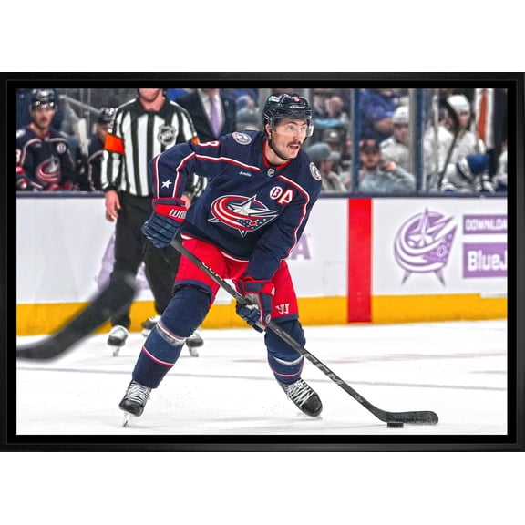 Zach Werenski 20x29 Framed Canvas Columbus Blue Jackets