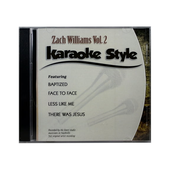 Zach Williams Volume 2 Christian Karaoke Style NEW CD+G Daywind 6 Songs
