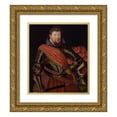 thumbnail image 1 of Zacharias Wehme 12x14 Gold Ornate Wood Frame and Double Matted Museum Art Print Titled - Prince Elector Christian II of Saxony, 1 of 4