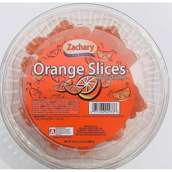 Zachary 24oz Jelly Tubs (Orange Slices)