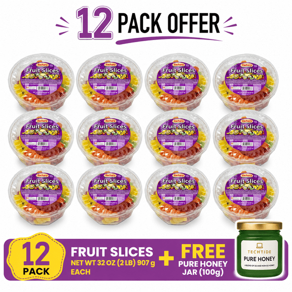 Zachary, Assorted Fruit Slices, Lemon, Lime, Cherry, & Orange Flavored Candy, 32 oz