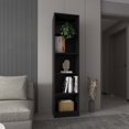 thumbnail image 1 of Zachary Black 5-Shelf Slim Bookcase, 1 of 9