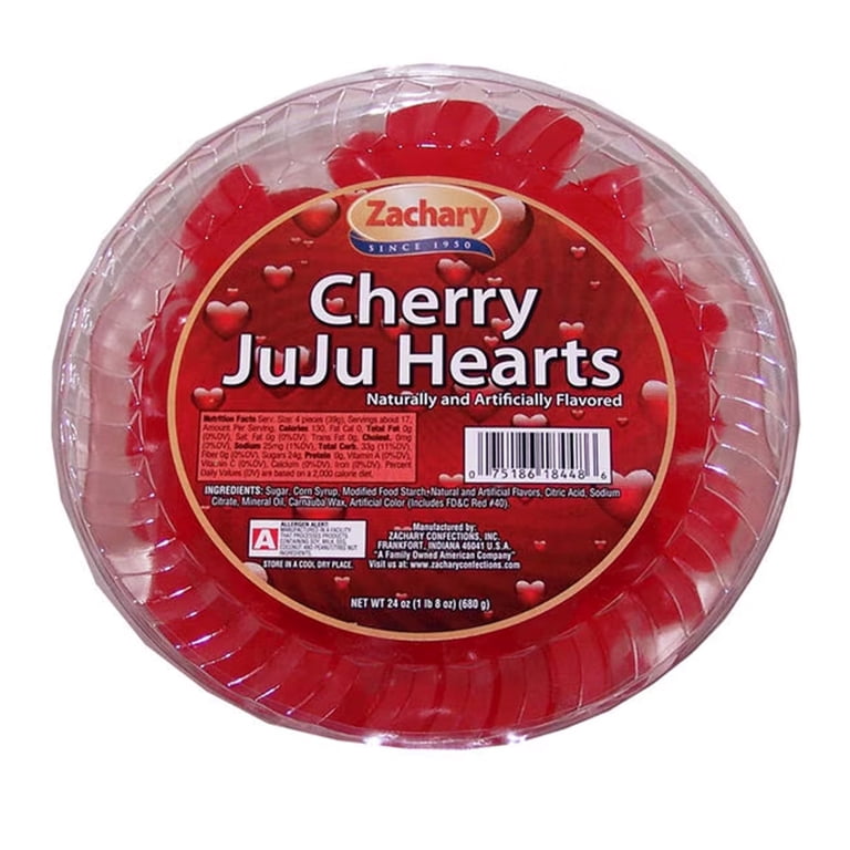 Zachary Cherry JuJu Hearts 24oz Tub - Walmart.com