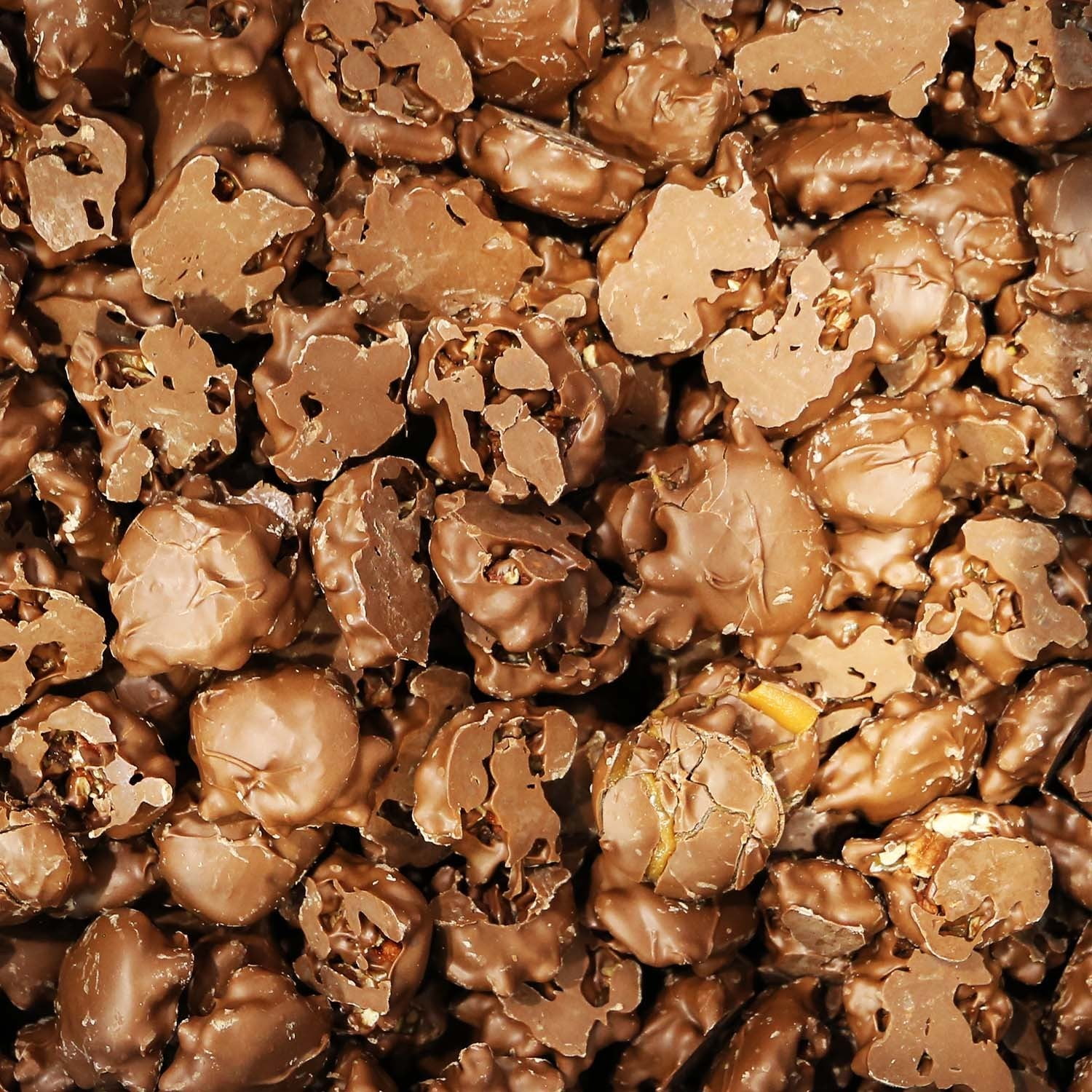 チョコレート Zachary Chocolate Caramel Pecan Clusters 3 lb. Bulk Bag - Walmart.com