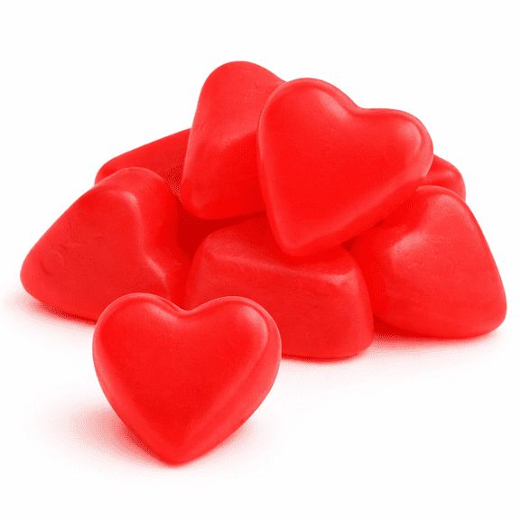 Zachary Juju Cherry Hearts Jelly Candy - 5 lb