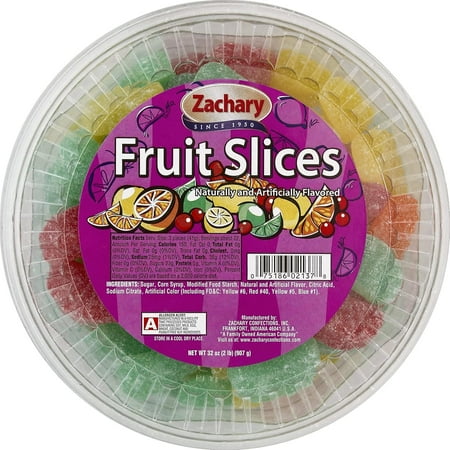 Zachary: Multi Colored/Coated In Sugar Fruit Slices