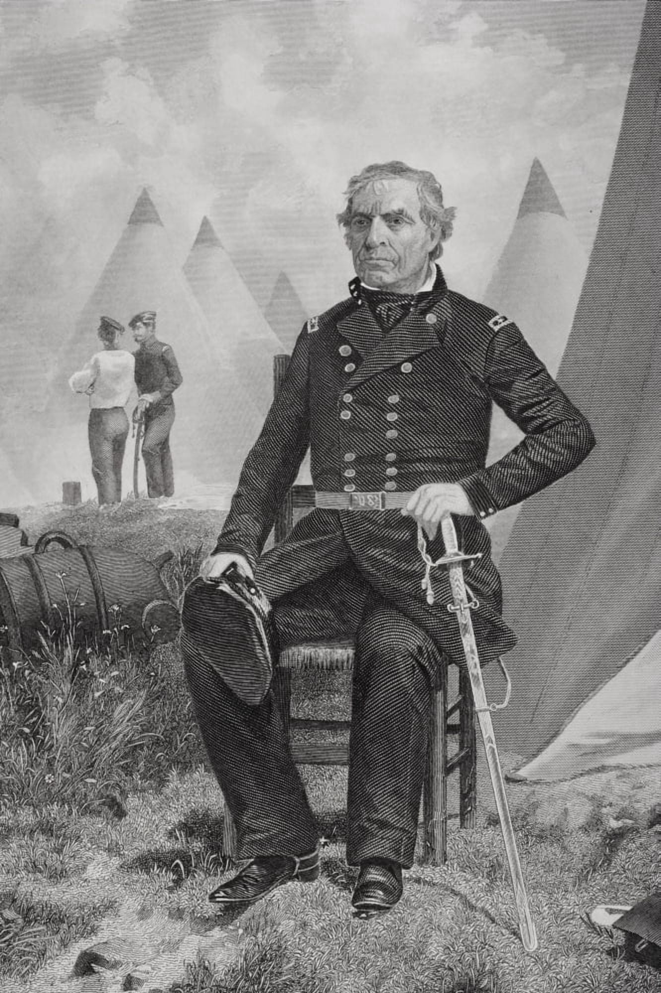 Zachary Taylor 1784 To 1850 12Th President Of The United States 1849 To 1850 From Painting By Alonzo Chappel Canvas Art - Ken Welsh Design Pics (11 x 17)