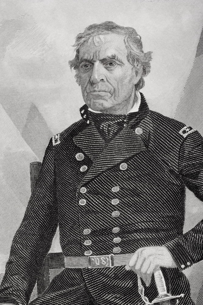 Zachary Taylor 1784 To 1850 12Th President Of The United States 1849 To 1850 From Painting By Alonzo Chappel Canvas Art - Ken Welsh Design Pics (22 x 34)