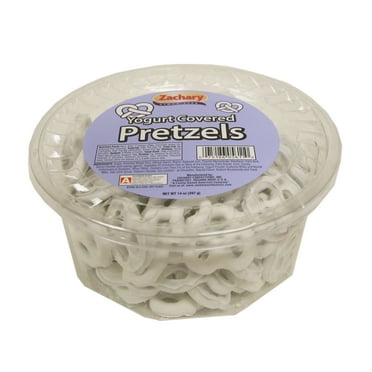 Zachary, Yogurt Covered Pretzels, 14 oz. Tub  Contains: Soy, Milk, and Wheat.
