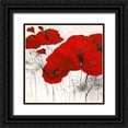 thumbnail image 1 of Zacher-Finet, Isabelle 12x12 Black Ornate Wood Framed with Double Matting Museum Art Print Titled - Pavot d hiver VII, 1 of 4