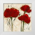 thumbnail image 1 of Zacher-Finet, Isabelle 26x26 White Modern Wood Framed Museum Art Print Titled - Pavot abstrait I, 1 of 4
