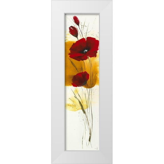 Zacher-Finet, Isabelle 8x18 White Modern Wood Framed Museum Art Print Titled - Liberte fleurie III