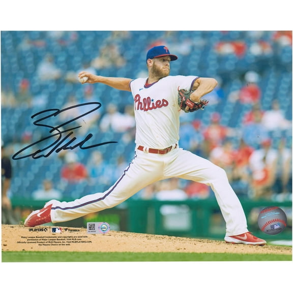 Zack Wheeler Philadelphia Phillies Autographed 8" x 10" Pitching Photograph - Fanatics Authentic Certified