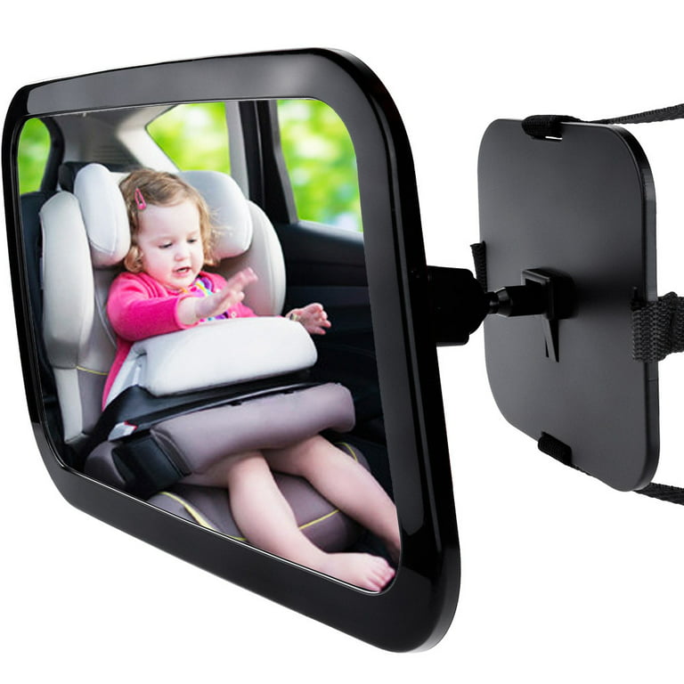 Zacro Baby Car Mirror for Back Seat, Shatter-Proof, Wide View, Safety and  360 Degree Adjustable Baby Mirror 