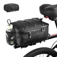 thumbnail image 1 of Zacro Bike Bag for Rear Rack, 8L Waterproof Bicycle Rear Seat Bag Cycling Cargo Luggage Bag with Rain Cover, Black, 1 of 6