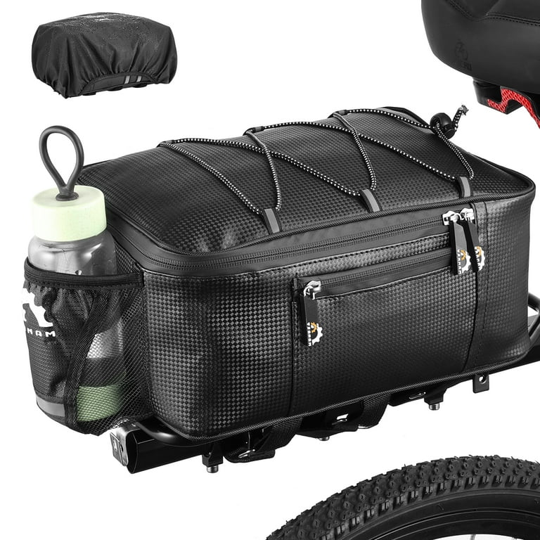 Zacro Bike Bag, 8L Waterproof Rear Rack Bag, Cycling Cargo Bag