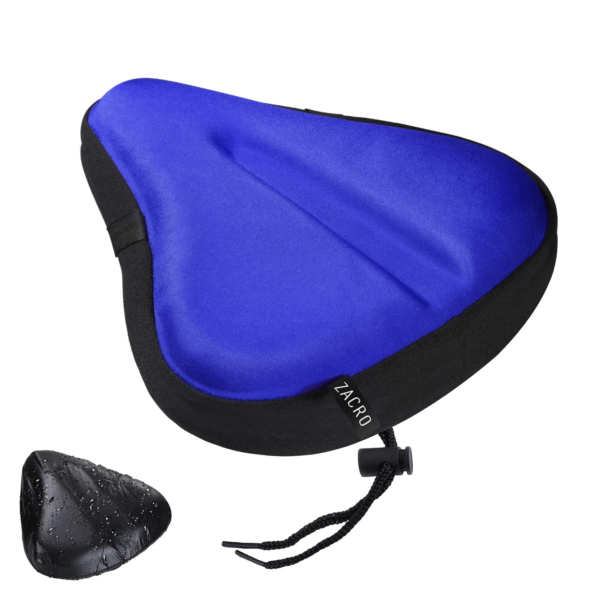 Zacro Exercise Bike Seat Cover, Wide Bicycle Saddle Cushion Soft Pad  Comfortable Gel Bike Seat Cover, Blue - Walmart.com