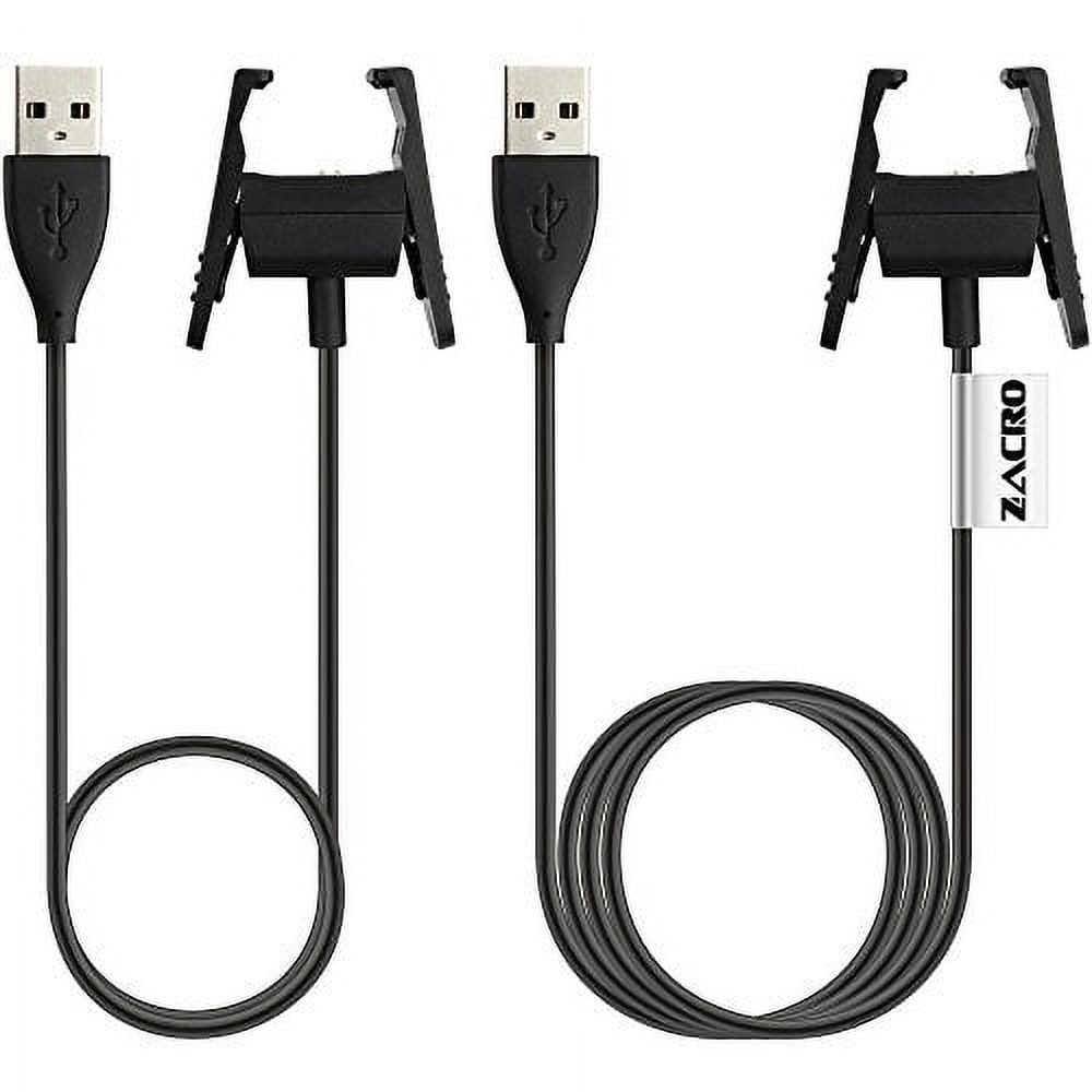 Zacro Fitbit Charge 2 Charger 2Pcs Replacement Usb Charger Charging Cable For Fitbit Charge 2 With Cable Cradle Dock Adapter For Fitbit Charge 2 Smart Watch 33 Feet 16 Feet Walmart