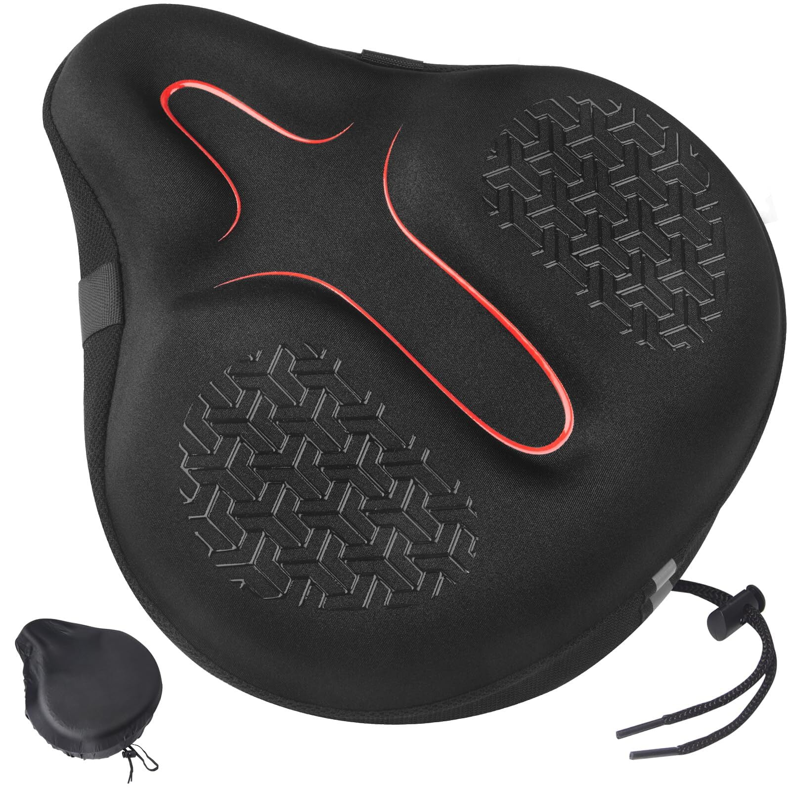 Zacro Large Bike Seat Cover, Comfortable Exercise Bicycle Saddle