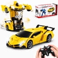 thumbnail image 1 of Zacro Transform RC Car Toys, 2.4Ghz 1:18 Scale Remote Control Car Transforming Robot, One-Button Deformation 360? Rotation Drifting Car Transform Toys Gift, Yellow, 1 of 7