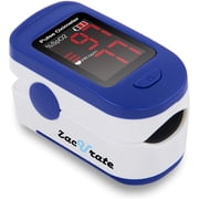 Zacurate 500BL Fingertip Pulse Oximeter, Finger Blood Oxygen Saturation SpO2 & Pulse Rate Monitor with Large LED Display, Sports & Aviation, Navy Blue