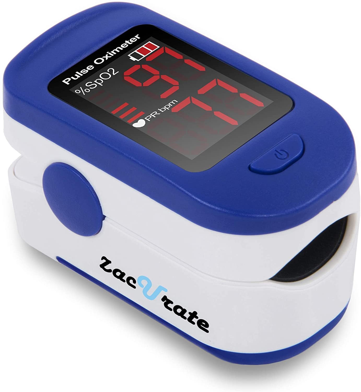 Zacurate® 500BL Sporting and Aviation Fingertip Pulse Oximeter Blood Oxygen Saturation Monitor (Navy Blue)