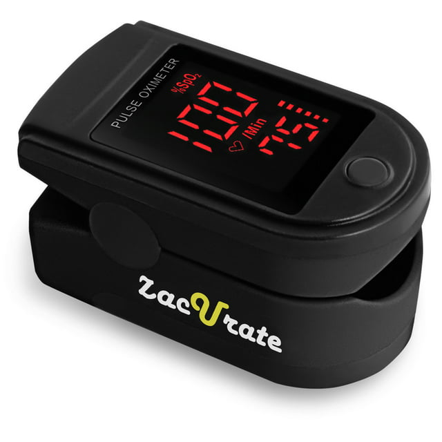 Zacurate Pro Series 500DL Sporting and Aviation Fingertip Pulse Oximeter Blood Oxygen Saturation Monitor (Royal Black)