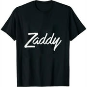 Zaddy fashion graphics Womens T-Shirt Tee T Shirt Black