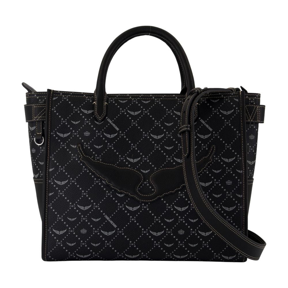 トートバッグ Zadig & Voltaire Angel Monogram Bag - Synthetic - Black Zadig & Voltaire Women's Angel Monogram Bag - Synthetic