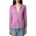 thumbnail image 1 of Zadig & Voltaire womens  Amber Linen & Silk-Blend Sweater, L, 1 of 3