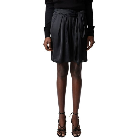 Zadig & Voltaire womens Joji Satin Skirt, 36