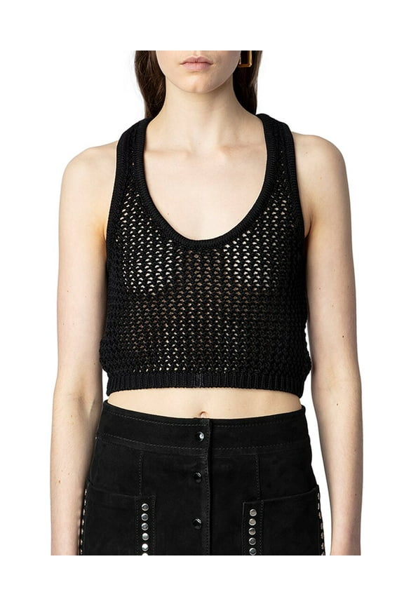 womens Nabya Crochet Top, m