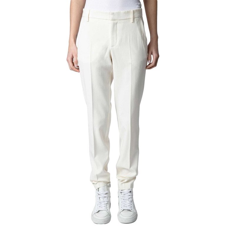 パンツ ZADIG & VOLTAIRE Woman Pants White WWJE01270 103 Zadig & Voltaire womens Prune Pant, 38 - Walmart.com