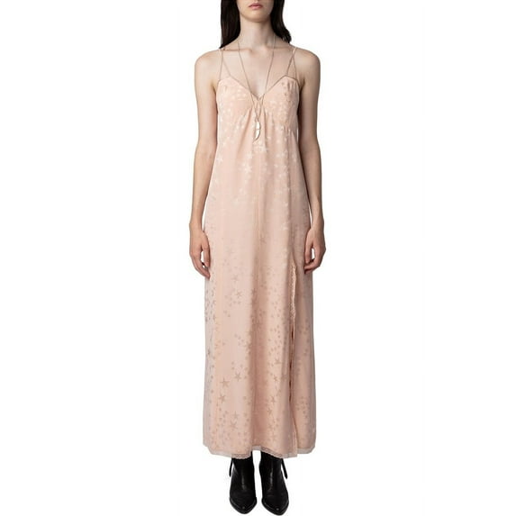 Zadig & Voltaire womens Rohal Jac Stars Strass Silk Dress, m