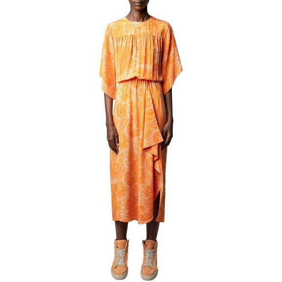Zadig & Voltaire womens Rusty Silk Maxi Dress, s