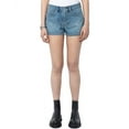 thumbnail image 1 of Zadig & Voltaire womens  Sina Denim Eco Strass Bermuda Short, Size 42, 1 of 3
