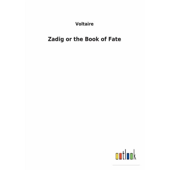 Zadig or the Book of Fate (Paperback)