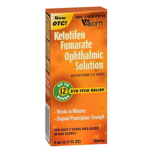 Zaditor Ketotifen Fumarate Ophthalmic Solution for Eye Itch Relief