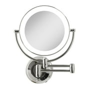 Zadro 11" LED Wall Mounted Makeup Mirror 5 or 10X/1X Shaving Mirror Cordless or Battery Operated Vanity MIrrors for Wall