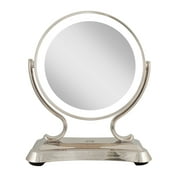 Zadro 12" Glamour LED Makeup Mirror with Lights and Magnification 5X/1X Touch Control Mirror with Lights for Makeup Desk
