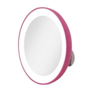 Zadro 3.5 LED Compact Mirror with Light 10X Travel Mirror Handheld Makeup Mirror Wall Mounted Suction Cup Shaving Mirror