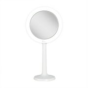 Zadro 7" Lighted Makeup Mirror with Magnification 8X/1X Suction Cup Wall Mounted Makeup Mirror 3-Color LED Travel Mirror