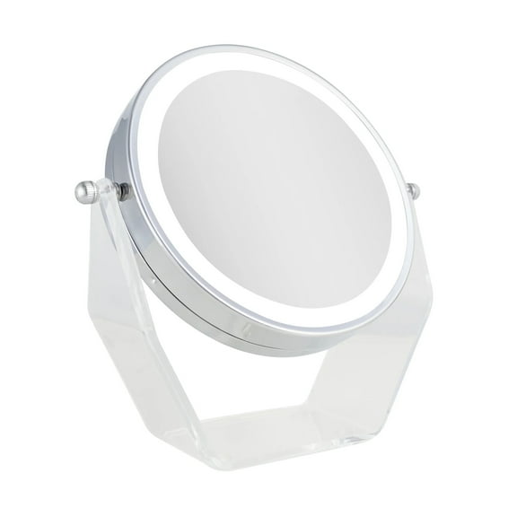 Zadro Dual Lighted Makeup Mirrors with Magnification & Swiveling Heads
