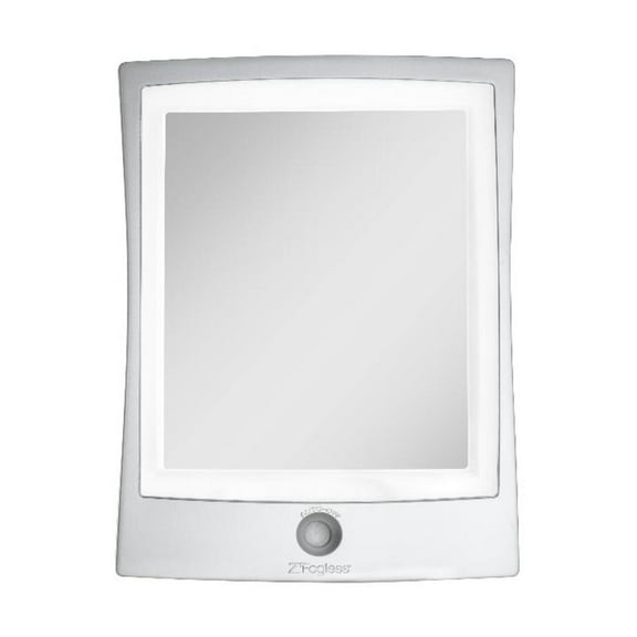 Zadro Fogless LED Light Shower Mirror with Wall Mount and Rechargeable