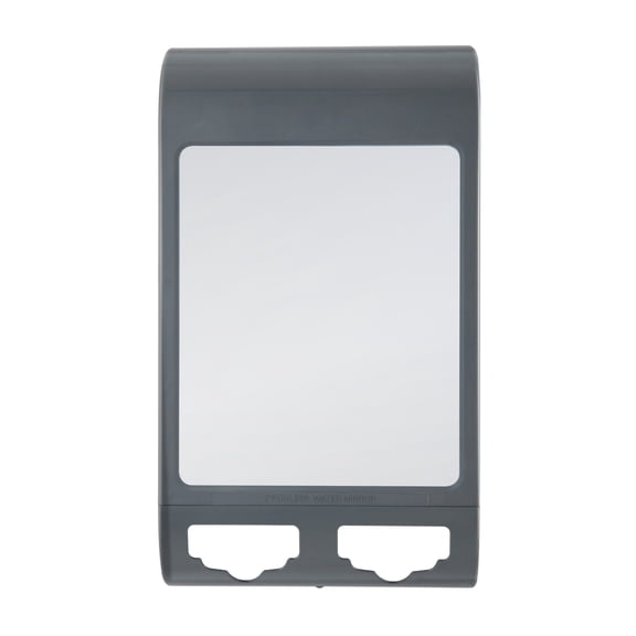 Zadro Fogless Shower Mirror w/ Water Technology & Double Razor Holder