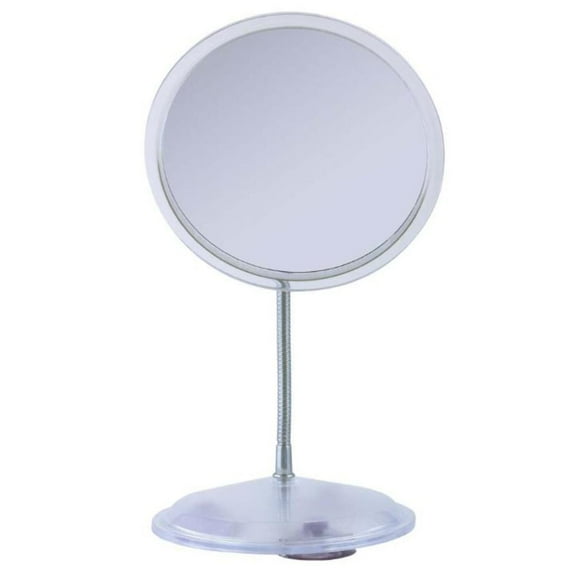 Zadro Gooseneck Makeup Mirror w Magnification & Suction Cup Wall Mount