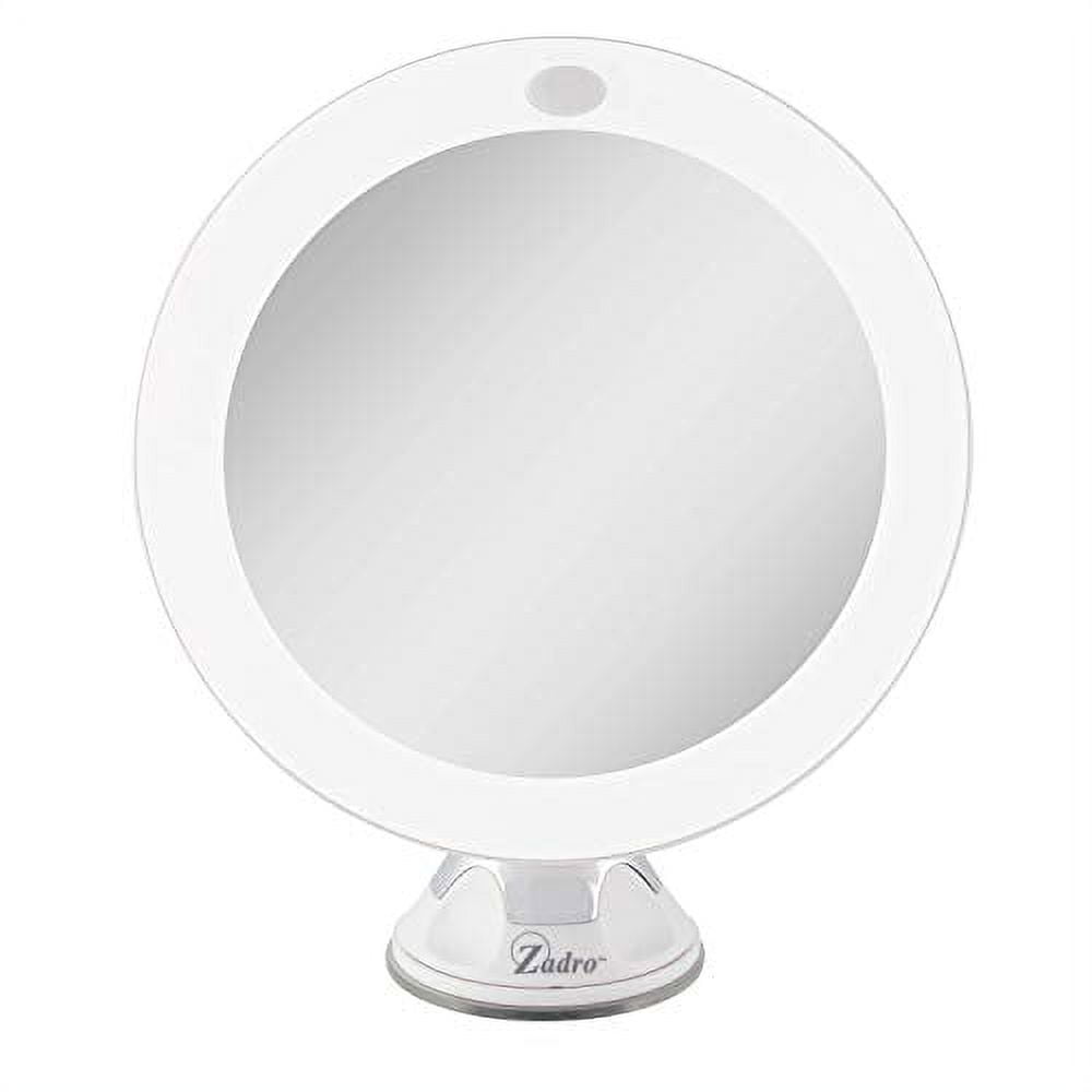 Zadro LED Lighted 10X Magnification Z'Swivel Power Suction Cup Vanity