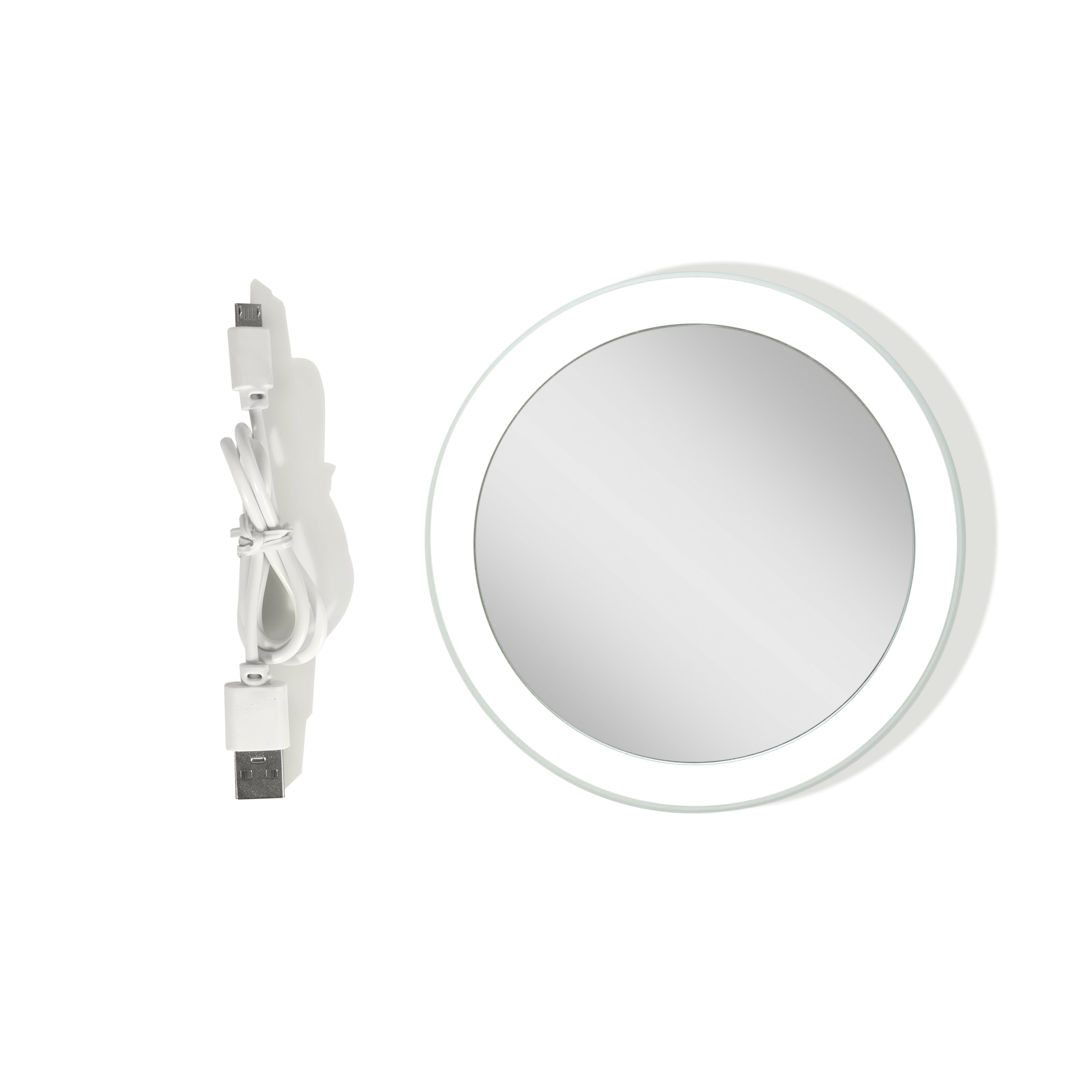 Zadro LED Lighted Compact Mirrors with Magnification and Rechargeable