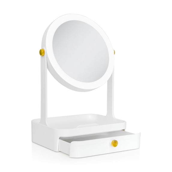 Zadro LED Lighted Makeup Mirror with Accessory Tray and Storage Drawer